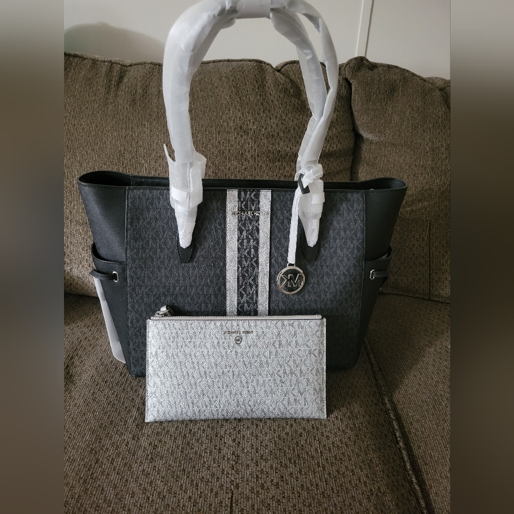 Michael kors tote and wallet
